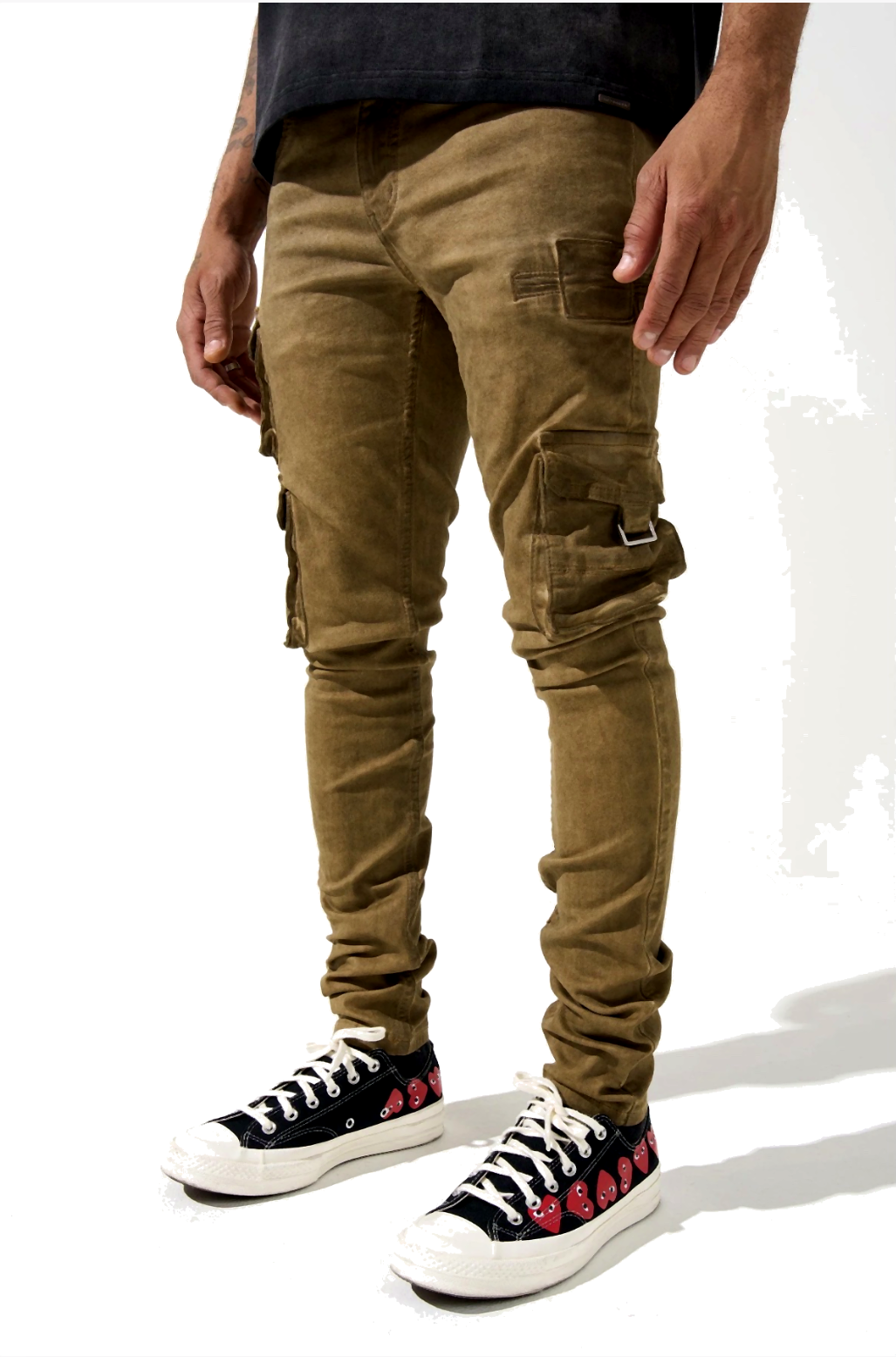 Serenede Brown Cargo Jeans