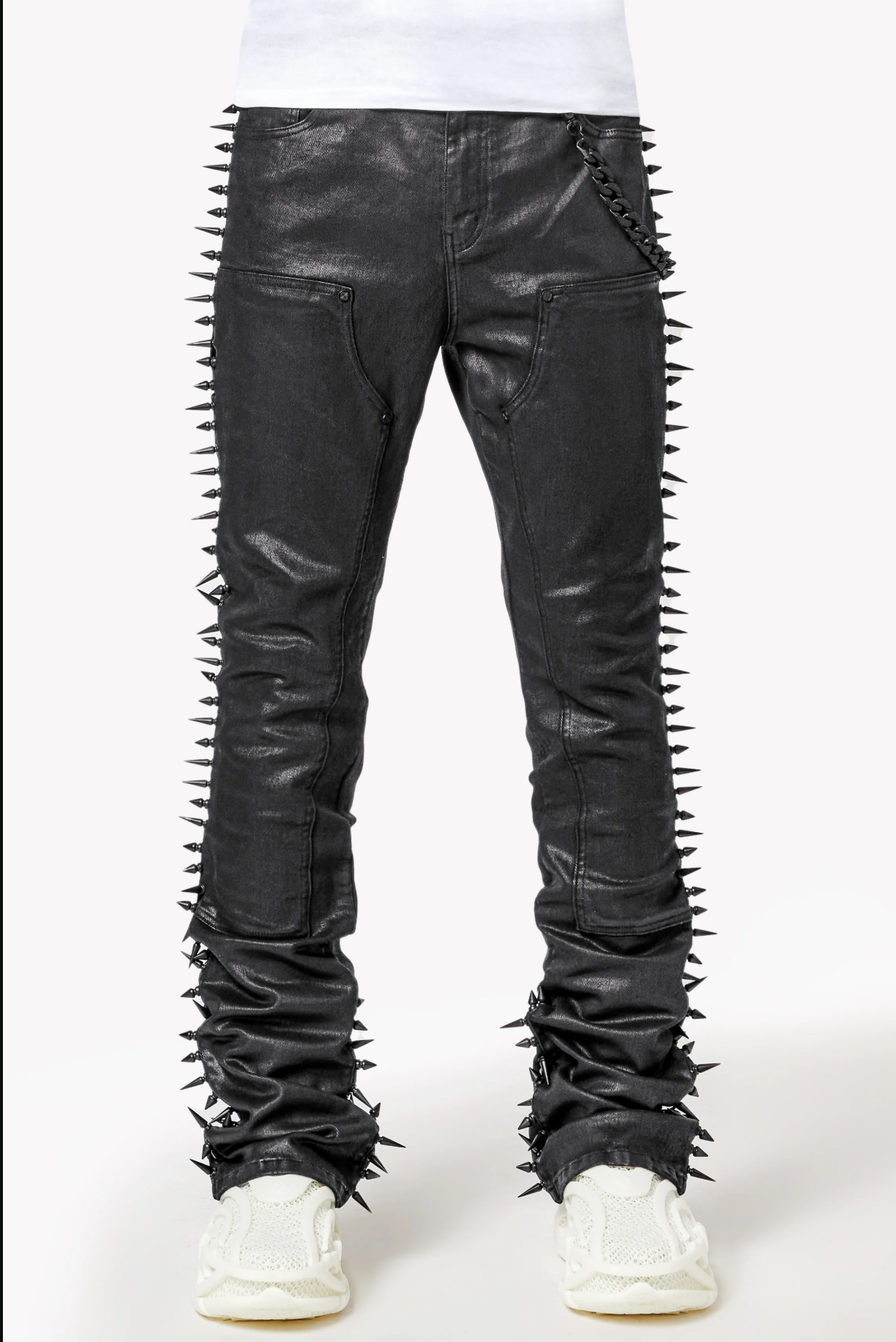 Guapi All Black Spikes Denim
