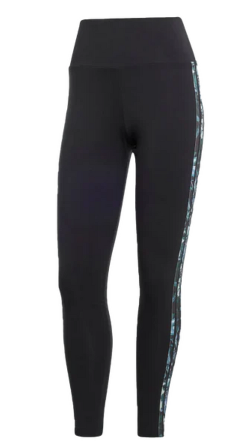 3 STRIPE FLORAL LEGGINGS "Black"
