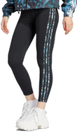 3 STRIPE FLORAL LEGGINGS "Black"