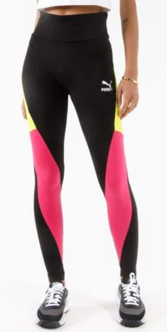 Women - City Lights CLSX Leggings - Black/Pink/Lime
